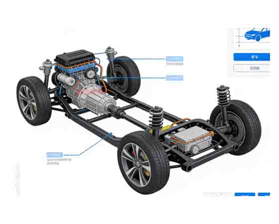 新能源（纯电动）汽车结构认知原理与拆装虚拟仿真软件